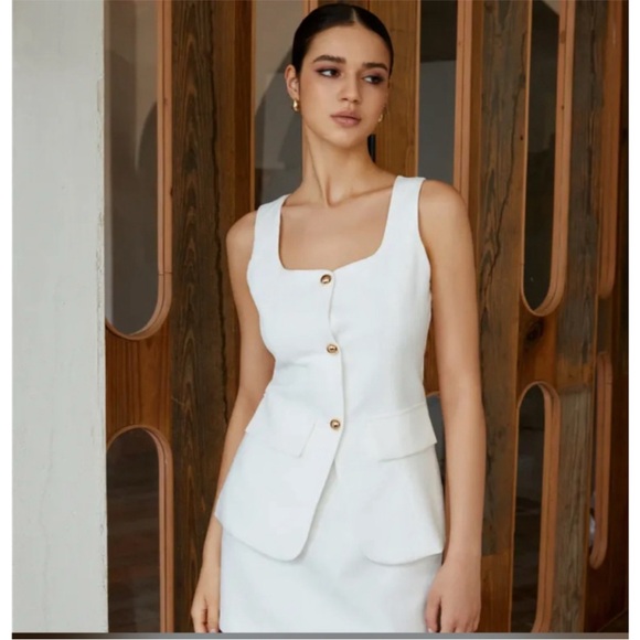 Commense White Skirt Set Size M - Picture 1 of 5